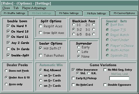 Casino Management Screen Tab #4